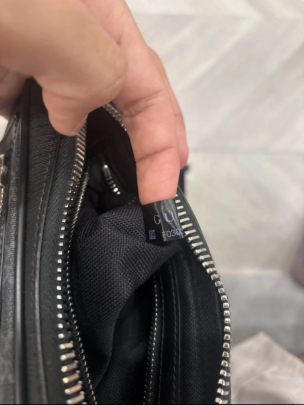 Gucci GG Supreme Black Belt Bag Waist Bag New